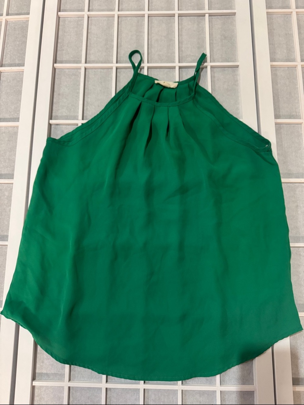 Emerald Green Pleated Top
